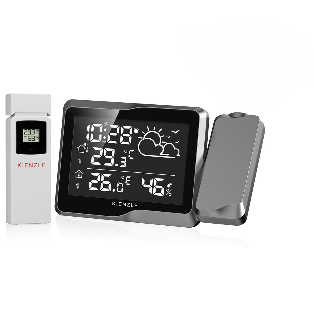 Kienzle Wetterstation Funk mit Aussensensor, Projektion, DCF Uhr
