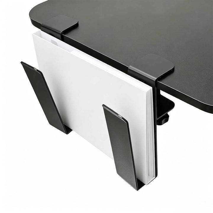 Verstellbarer Unter-Schreibtisch-Laptophalter, Metall Hängende Untershelf-Klemme, Bohrloser Laptop-O