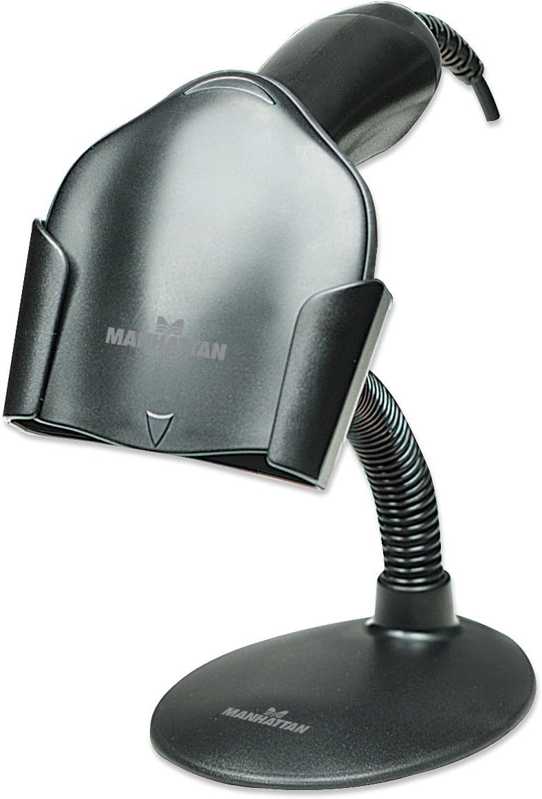 Manhattan Halterung für Barcodescanner (Schwanenhals mit Basis) schwarz 460842 Barcodescanner Halter