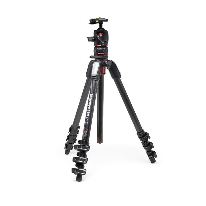 Manfrotto 4 Segment Carbon Stativ Kit, Fotostativ mit Kugelkopf mit Move Quick Release System, Profe