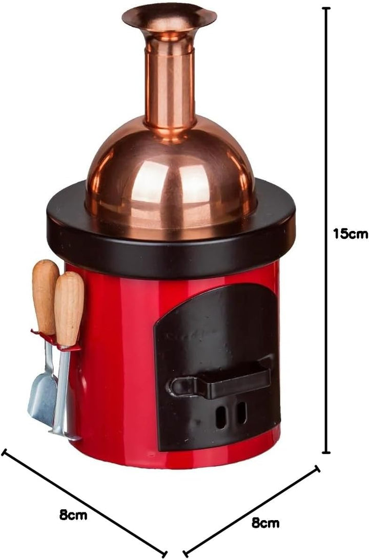Crottendorfer Räucherkerzen 2210 Original Räucherofen Braukessel, rot, Rot