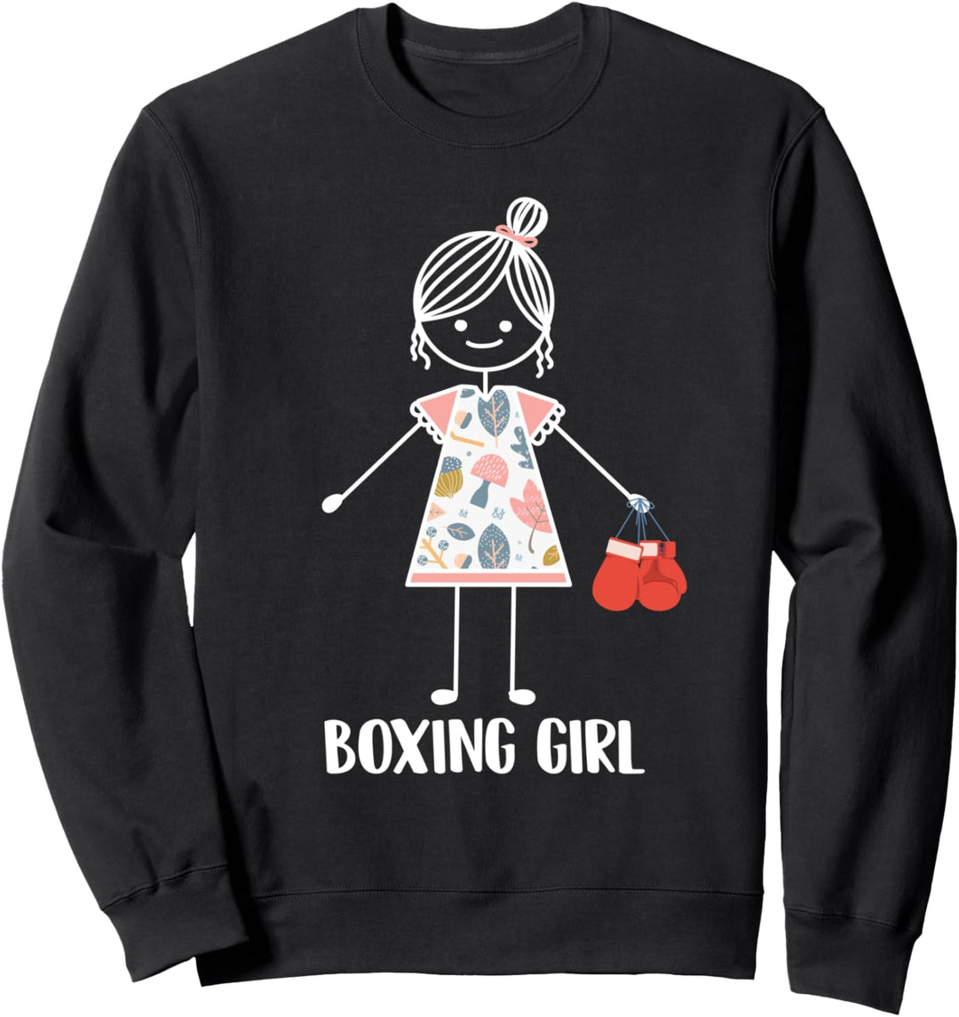 Boxen Mädchen - Boxring Kämpfer Boxkampf Boxer Sweatshirt