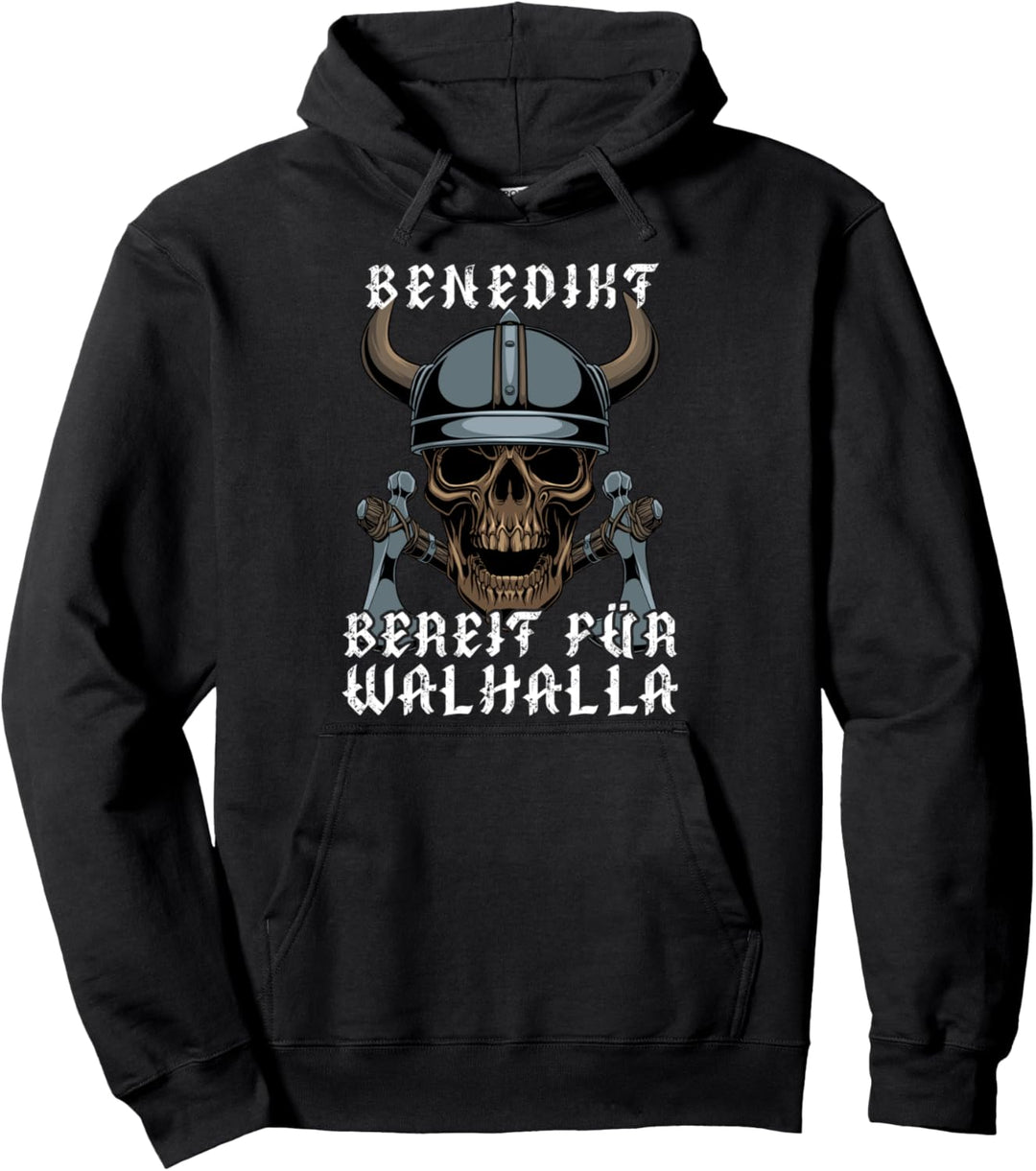 Benedikt - Bereit für Walhalla - Personalisiert Pullover Hoodie