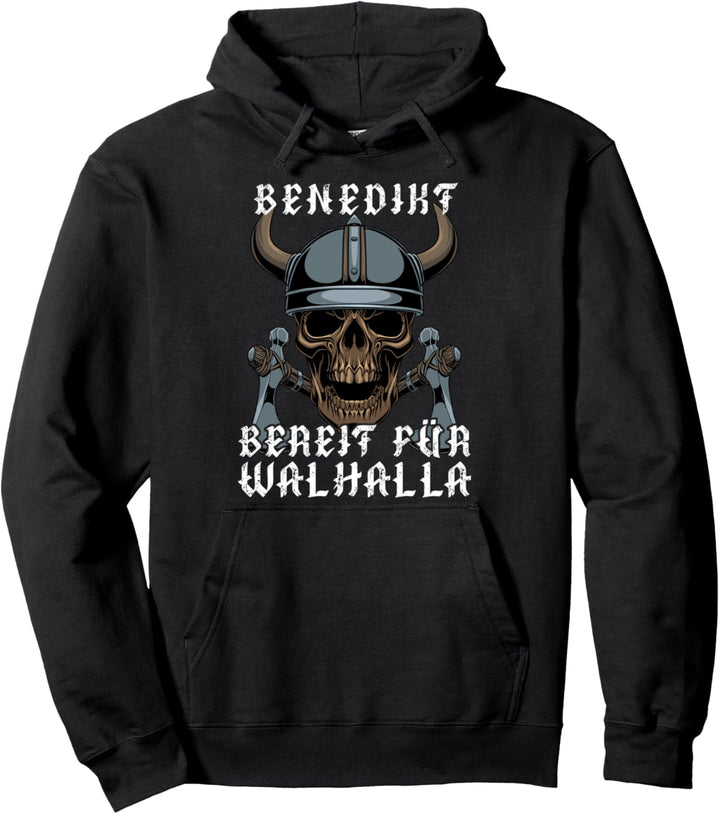 Benedikt - Bereit für Walhalla - Personalisiert Pullover Hoodie