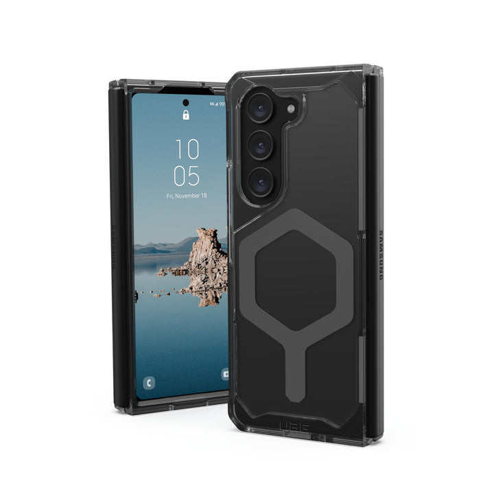 URBAN ARMOR GEAR UAG Schutzhülle für Samsung Galaxy Z Fold 5 (2023) Plyo Pro, grau/transparent [Made