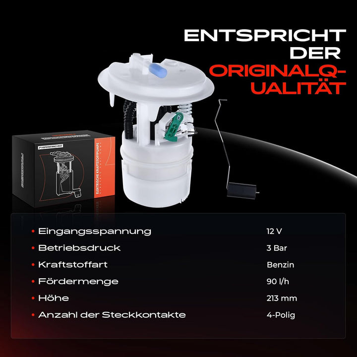 Frankberg Kraftstoffpumpe Benzinpumpe Kraftstoff-Fördereinheit Modul Satz