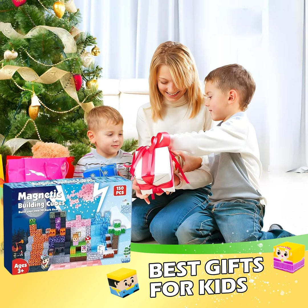 HUIZHOU Magnetic Blocks Set,Magnetische Bausteine,Magnet bausteine Kinder Lernspielzeug zur geistige