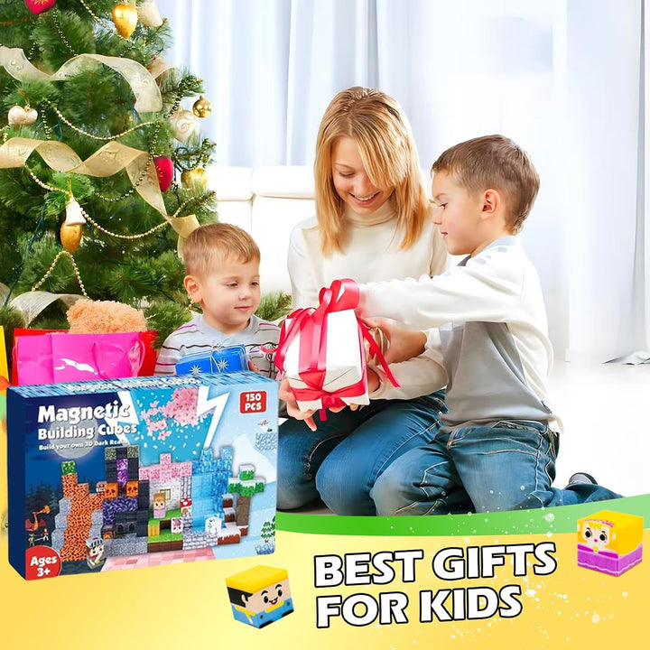 HUIZHOU Magnetic Blocks Set,Magnetische Bausteine,Magnet bausteine Kinder Lernspielzeug zur geistige