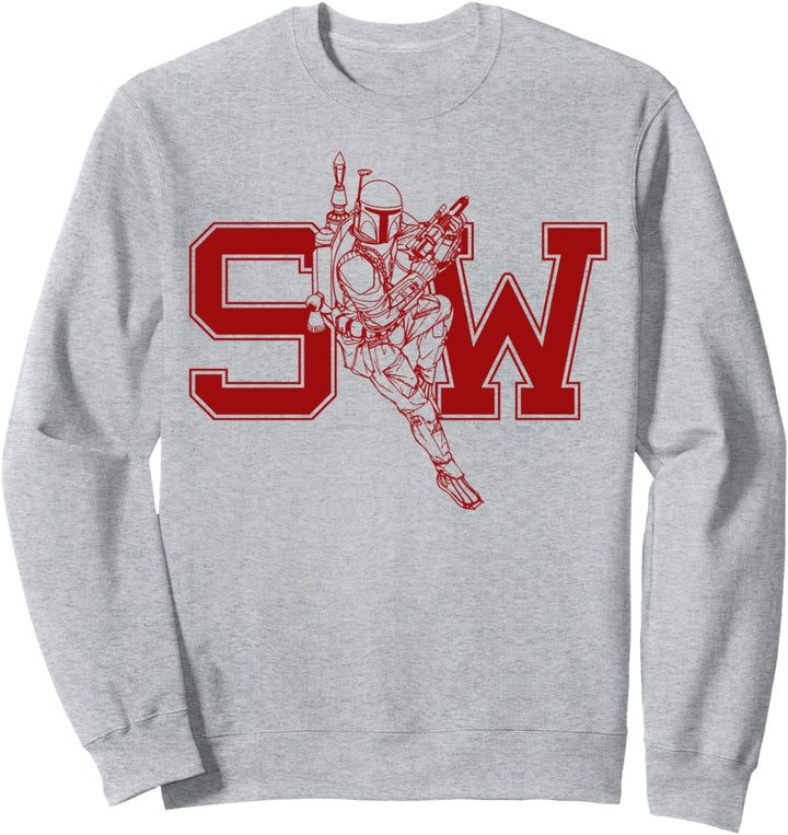 Star Wars Boba Fett Collegiate Text Sweatshirt