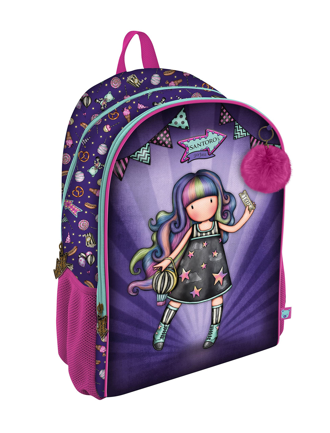 Santoro Gorjuss – Rucksack mit doppeltem Reissverschluss (Trolley) – Up and Away