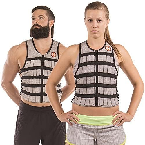 HYPERWEAR Uni Erwachsene Hyper Vest Pro gewichtete Weste, Schwarz / silberfarben