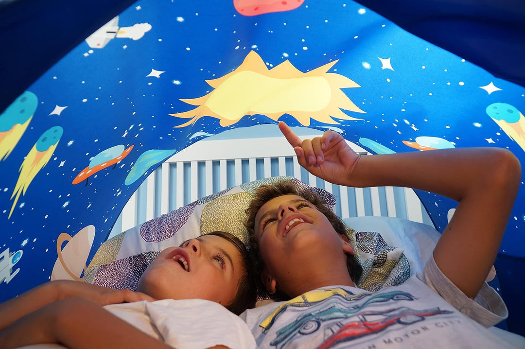 Betttunnel Sleepfun Tent Bettzelt (1-St), Pop Up Zelt, mit Leselampe und Aufbewahrungstasche 70x200c