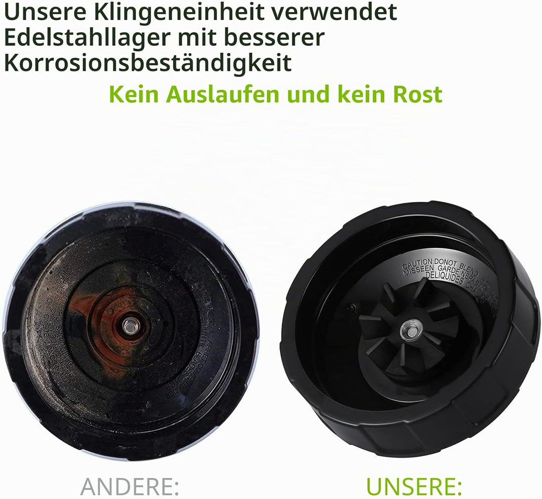 für Mixer Blade Ersatz 7 Flossen für Ninja Pro Extractor Blade Kompatibel mit Nutri Ninja Auto iQ BL