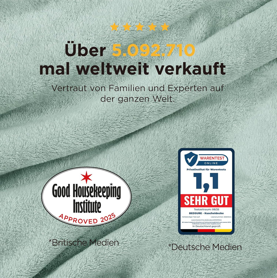 BEDSURE Kuscheldecke Flauschig Decke Fleecedecke - Wohndecke Warm Winter Weich, Sofadecke XL, Gesche