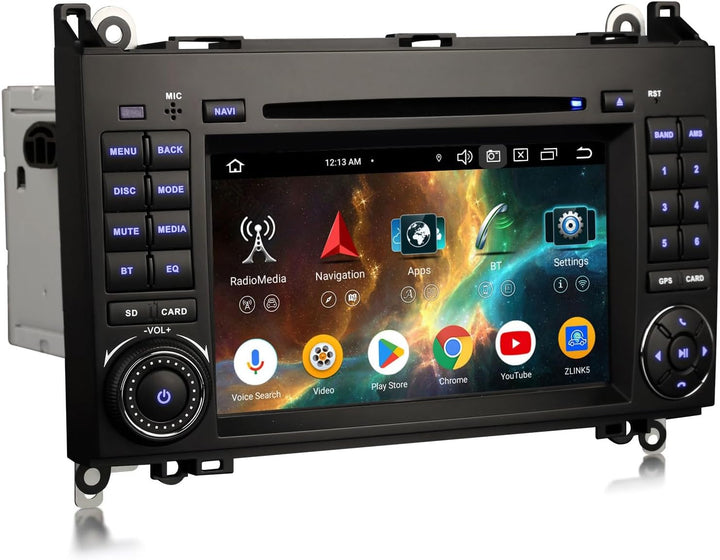 Acht-Kern 4GB+64GB Android 14 DAB+ Autoradio Für Mercedes A/B-Klasse W169 W245 Viano Vito Sprinter V