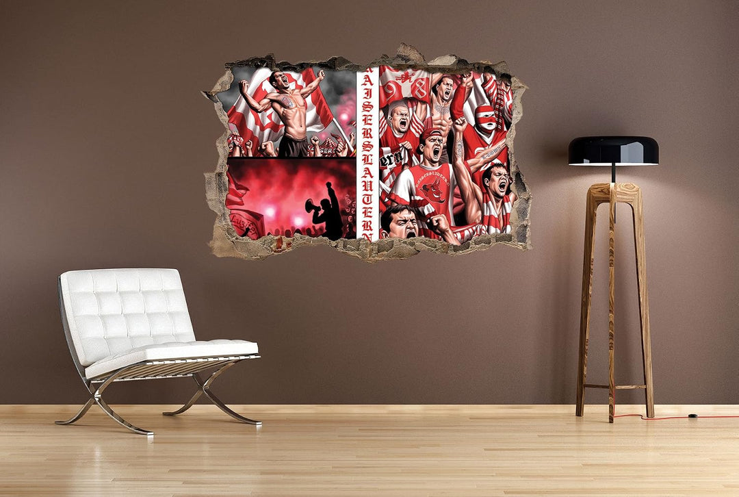 Kaiserslautern Collage, 3D Wandsticker Format: 92x62cm, Wanddekoration, 92x62