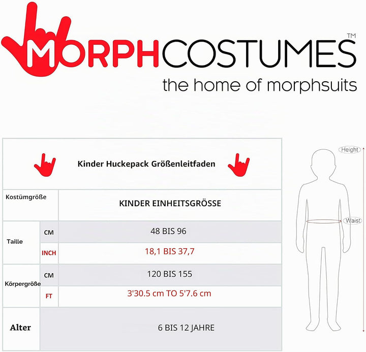 Morph Huckepack Wrestling Kostüm Kinder, Halloween Kostüm Kinder Ringer, Ringer