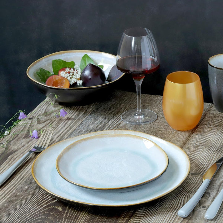 MEDARD DE NOBLAT AI60CCB0001GM Shadow Aqua Gourmet Suppenteller, Steinzeug