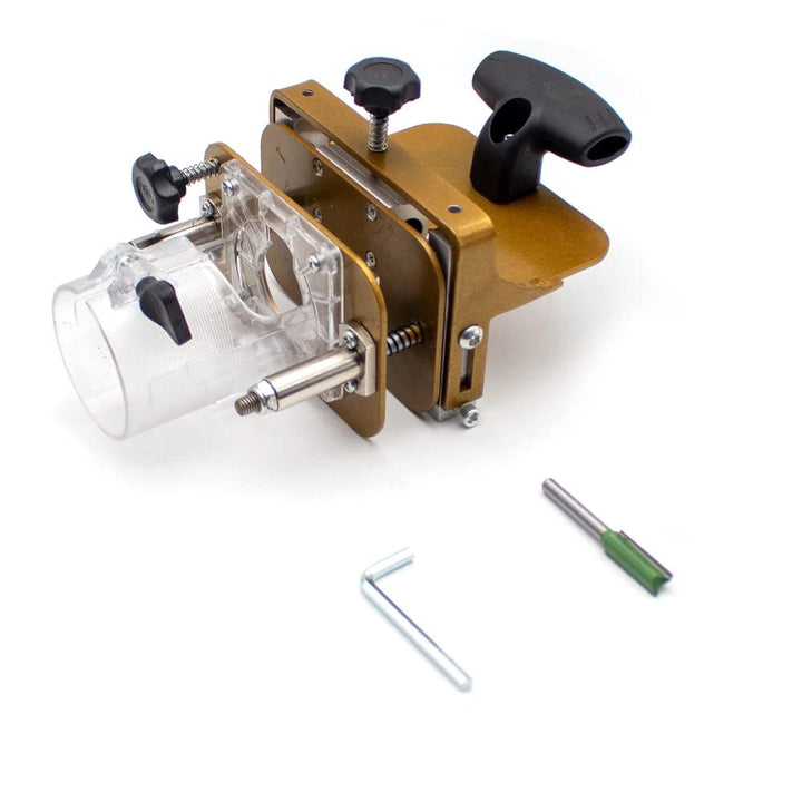 LeTkingok 2 in 1 Holzbearbeitung Mortising Jig für Trimming Machine, Slotting Bracket Unsichtbare Fa