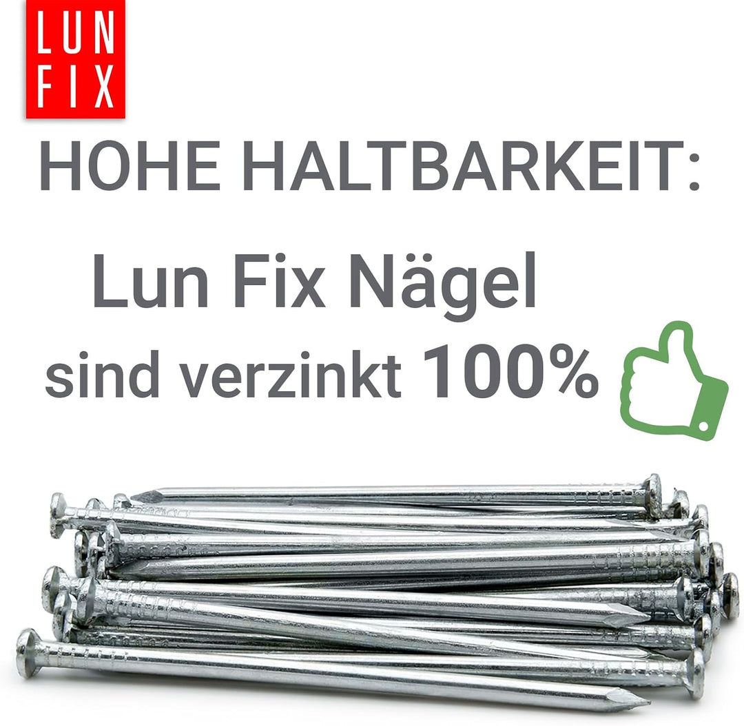 Stahlnägel 3,5 x 90 mm - 5kg (ca. 750 stk.) – verzinkt, mit Senkkopf, 90mm lang (3.5"), Drahtstifte