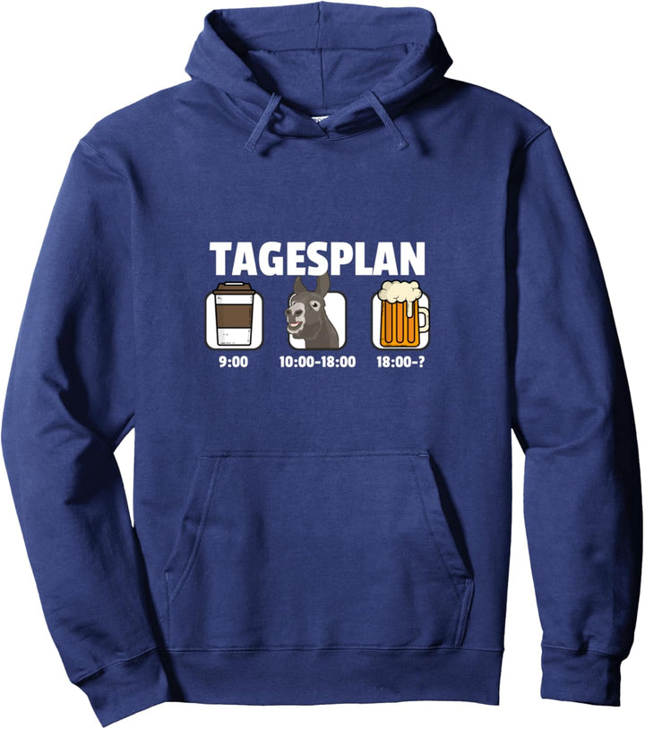 Tagesplan Esel Pullover Hoodie