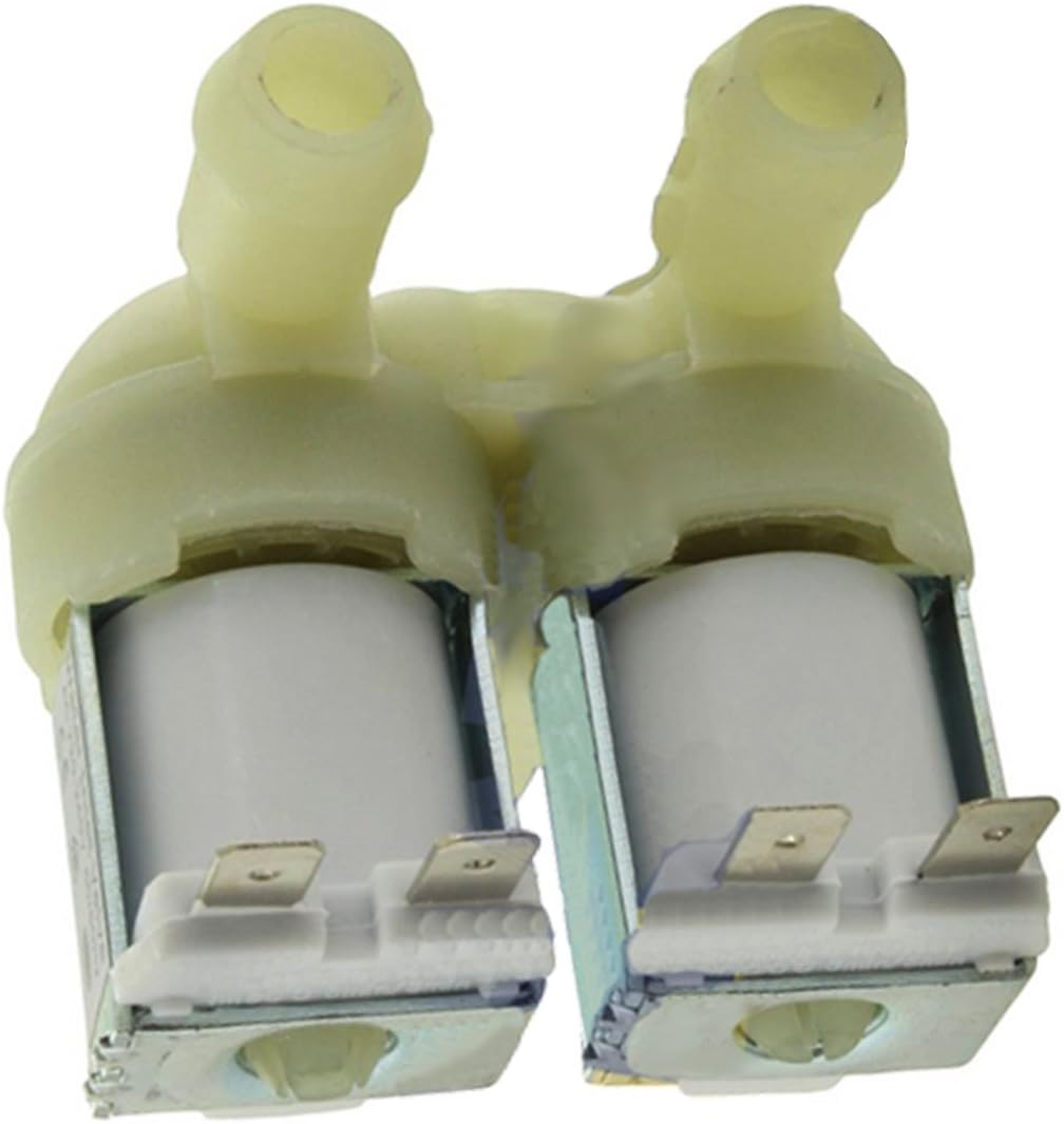 SPARES2GO Magnet-Kaltwasserventil für Hoover-Waschmaschine (Doppeleinlass, 2-Wege, 180º) – Einbaulis