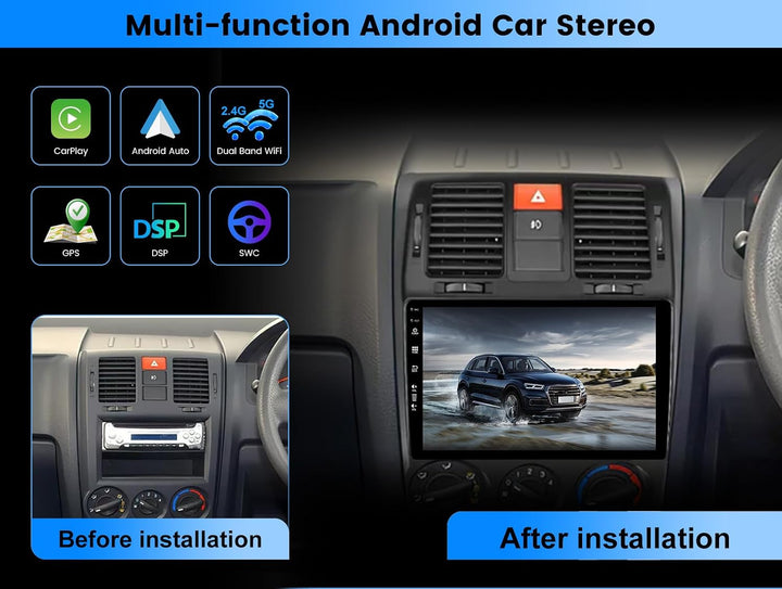 [6G+128G] Android 16 Autoradio Passt für Hyundai Getz (2002-2011) - Eingebaut DSP/Carplay/Android Au