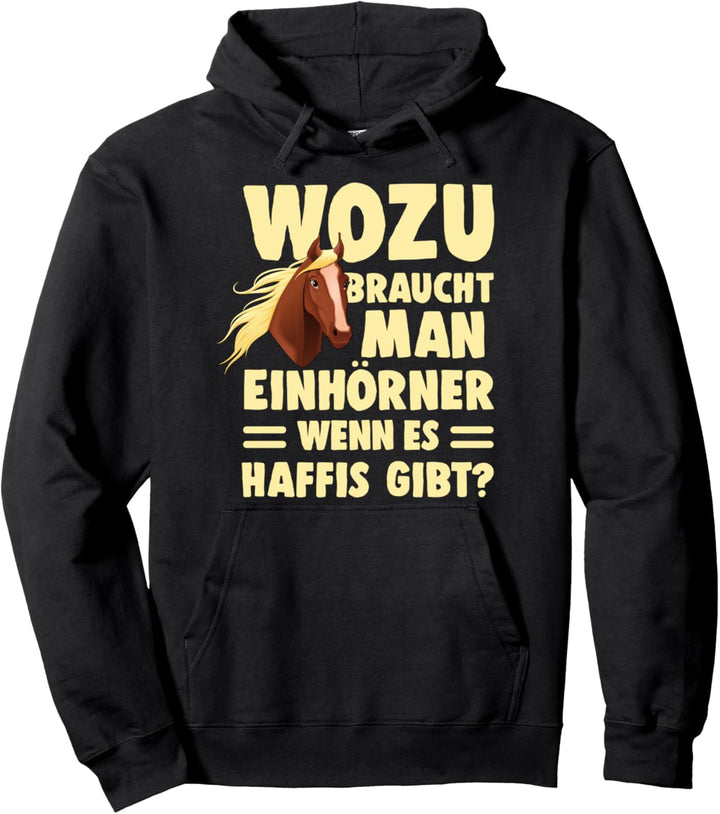 Haflinger Pferd Ponny Damen Mädchen Reiten Voltigieren Haffi Pullover Hoodie