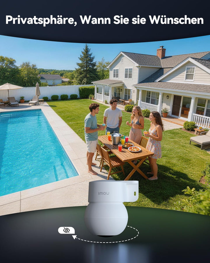 Imou Cell 3K Überwachungskamera Aussen, 360° WLAN Kamera Überwachung Aussen 3K | 5MP, 3K | 5MP