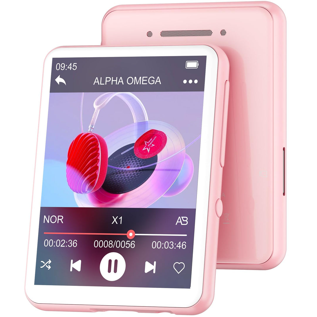 128GB MP3-Player Bluetooth 5.4, Oilsky 2,4" Full Touchscreen Tragbarer MP3 Musik Player mit Lautspre