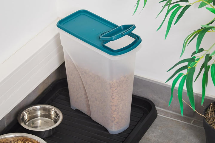 Iris Ohyama, Luftdichte Hundefutterbox, 7 l/3,5 kg, blau, Deckel mit luftdichtem Verschluss, Kunstst