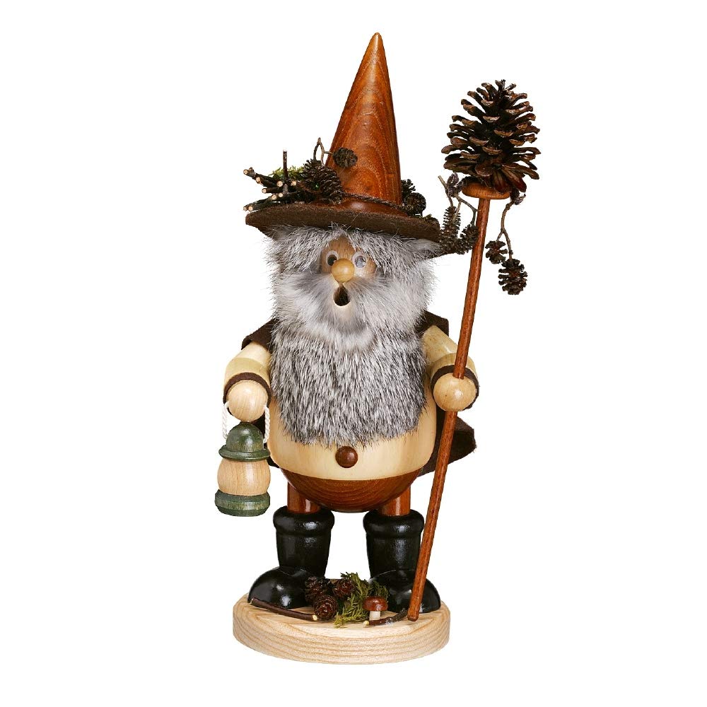Räuchermännchen Waldwichtel Zapfensammler, natur - 25cm