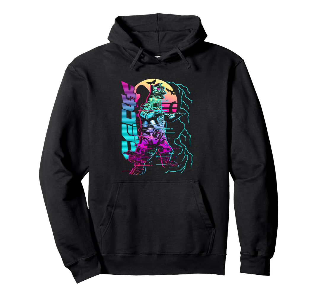 Godzilla Neon Mechagodzilla Pullover Hoodie