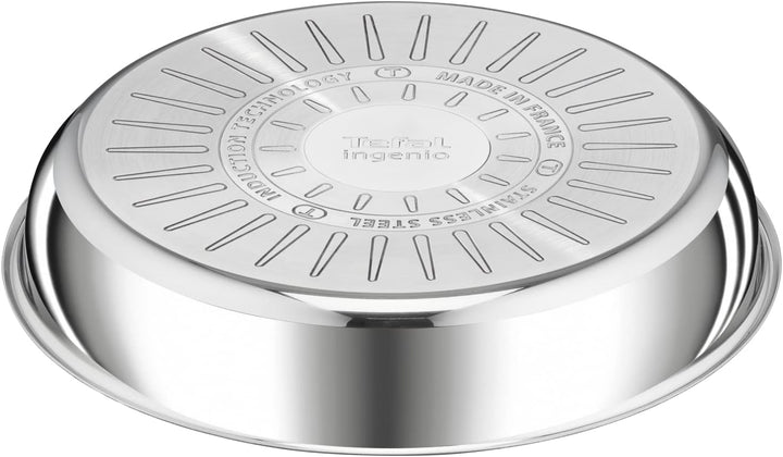 Tefal Ingenio Preference Bratpfanne 26 cm, stapelbar, Edelstahl, sichere Antihaftbeschichtung, Induk