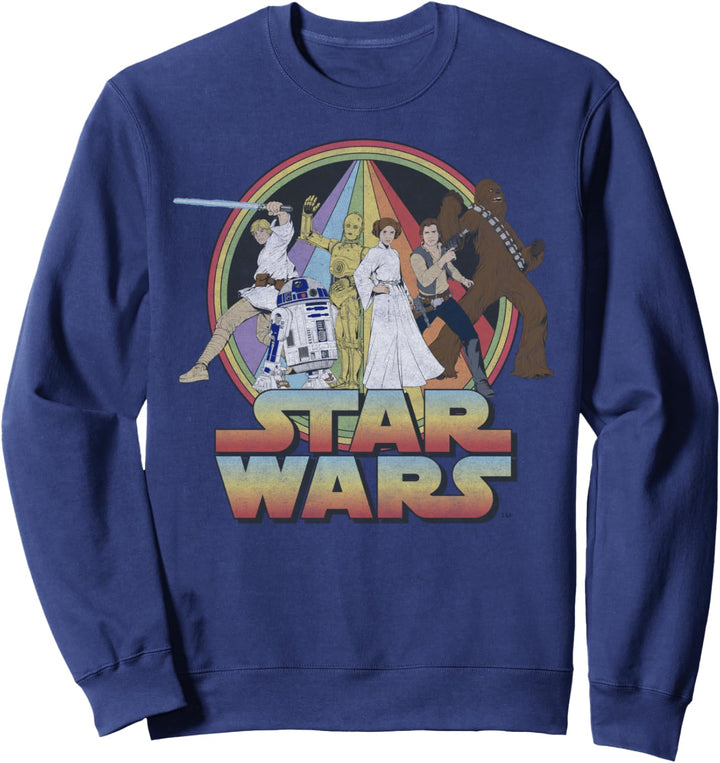 Star Wars Rainbow Group Shot Vintage Poster Sweatshirt