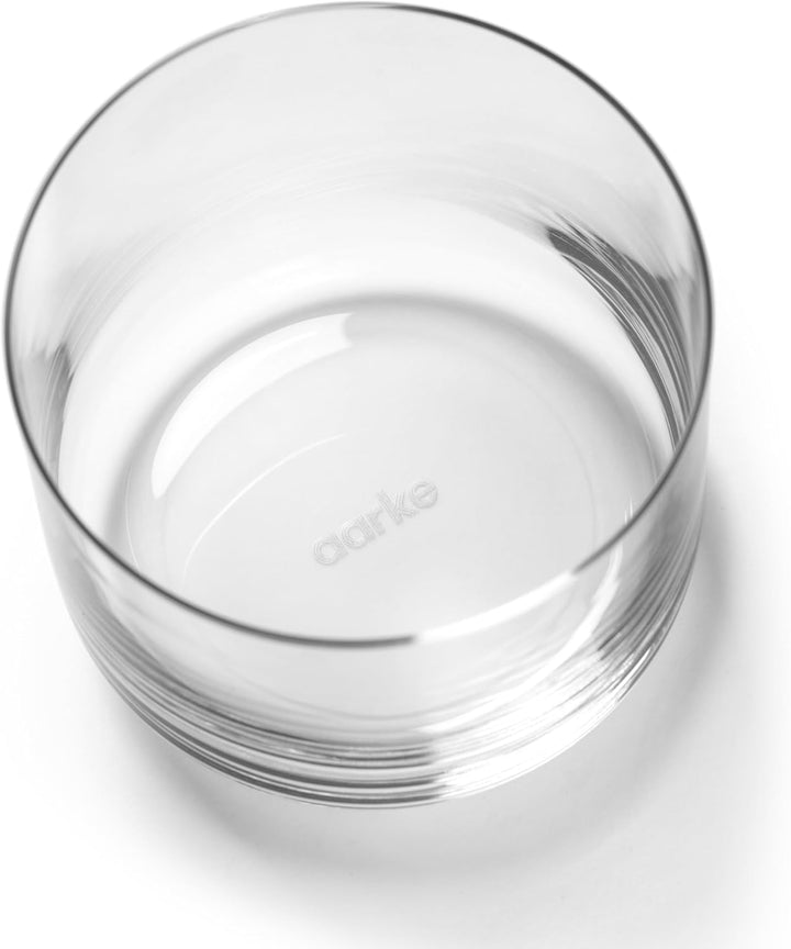 AARKE Nesting Glasses, Kristallglas 4 x 290 ml, Spülmaschinenfest Stapelbare Gläser, Stapelbare Gläs