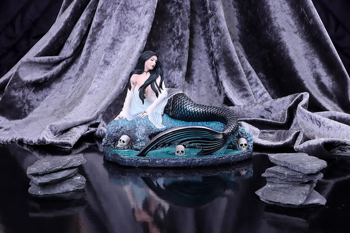 Nemesis Now Anne Stokes Sirens Lament Meerjungfrau Zaubererin Figur, Blau, 22 cm