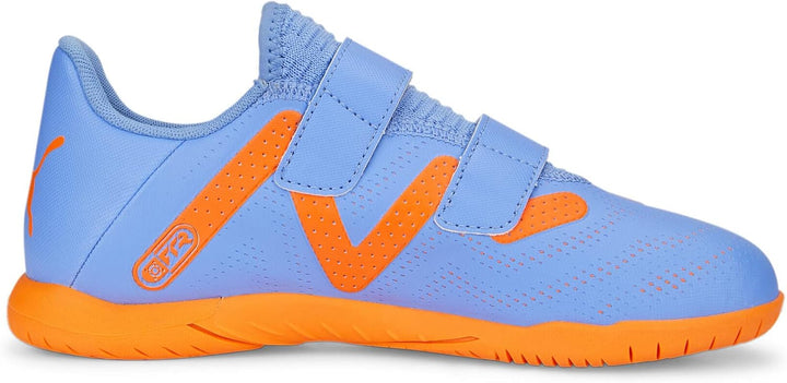 PUMA Kinder Fussballschuhe Future Play IT V JR Hallenshuhe 107395 03 blau 28 EU Blue Glimmer Puma Wh