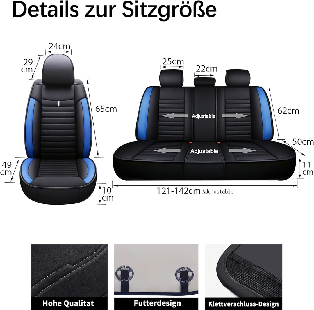 Komplettes Autositzbezug-Set, Abriebfest, Schützt Vor Haustierkratzern &amp; Fell, Unentbehrlich Für Lan