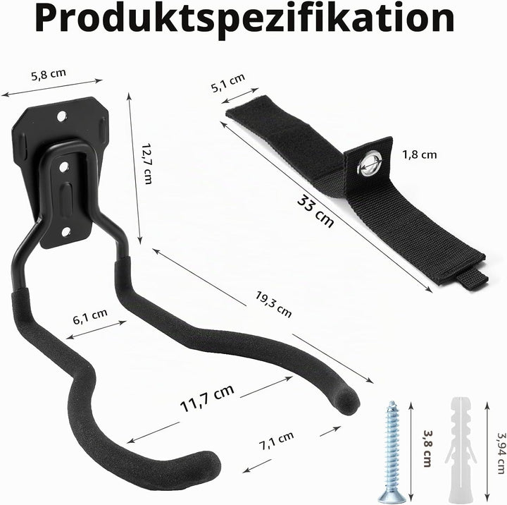 Garten-Elektrowerkzeug-Aufhänger, Unkrautfresser-Gestell, Schnurtrimmer, Wandhaken, Garagen-Wandhake