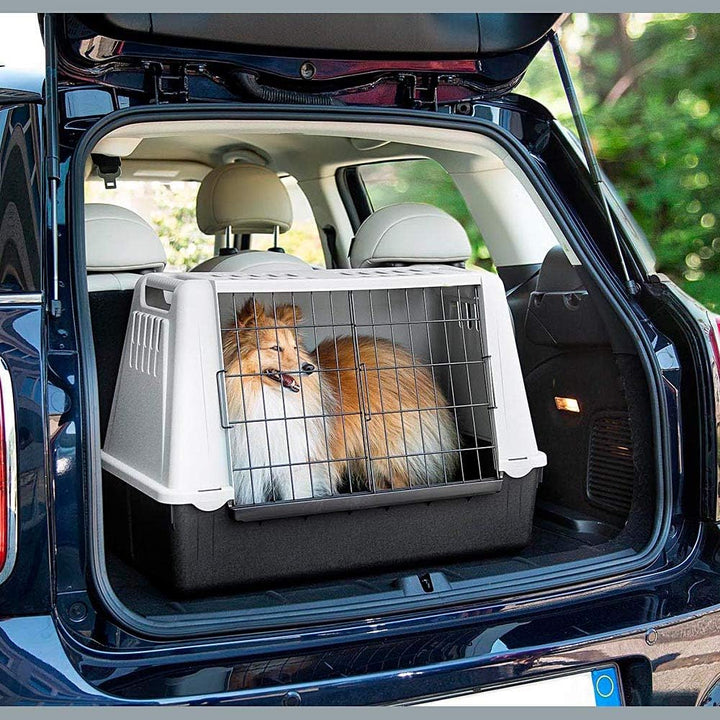 Ferplast Autotransportbox für Hunde ATLAS CAR MINI mit Lüftungsgitter, Drainagematte enthalten 72 X