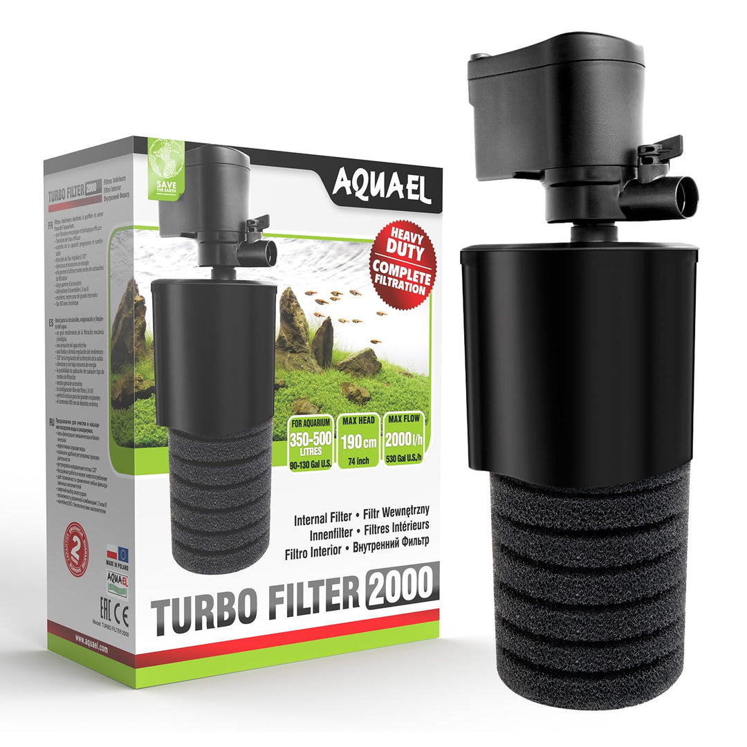Aquael M149214 Filtr Turbo 2000 (N) V2, 1000 g Turbo Filter 2000 (over 350l tank), Turbo Filter 2000