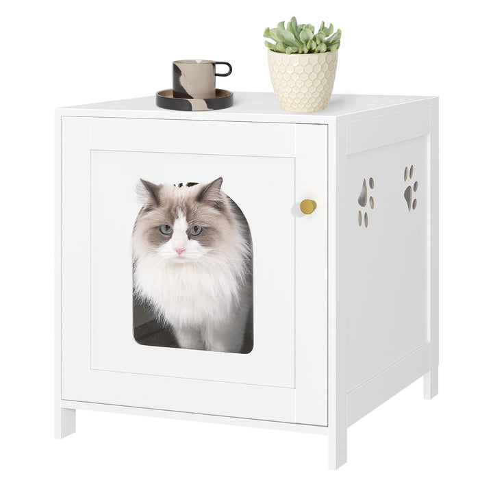 Hzuaneri Katzenschrank, Versteckte Katzentoilette Möbel, Lagerung Schrank Bank, Hölzerne Katze Wasch