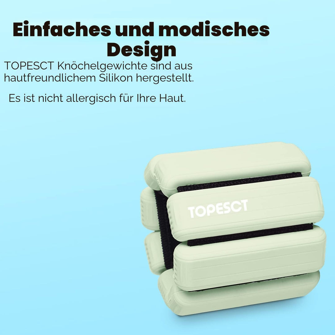 TopEsct Verstellbare Handgelenkgewichte – Set mit 2 Stück (je 0,9 kg) | Langlebiges tragbares Handge