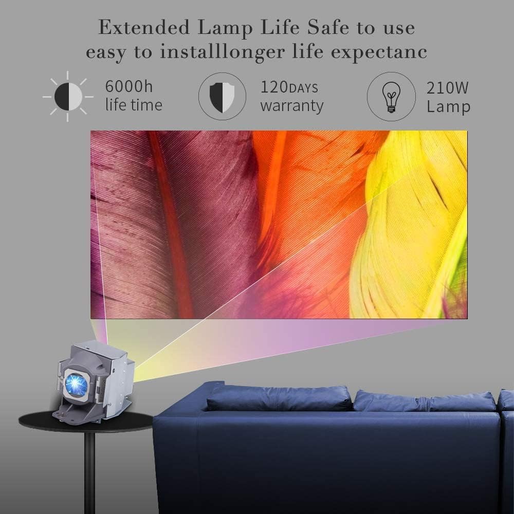 Huaute 5J.JED05.001 Ersatzlampe mit Gehäuse für BenQ W1090 TH683 HT1070 BH302 Projektor