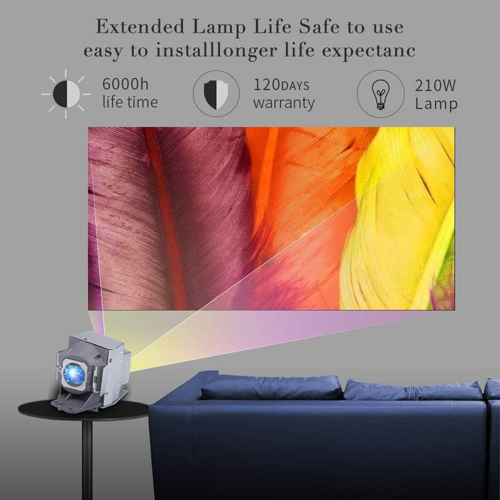 Huaute 5J.JED05.001 Ersatzlampe mit Gehäuse für BenQ W1090 TH683 HT1070 BH302 Projektor