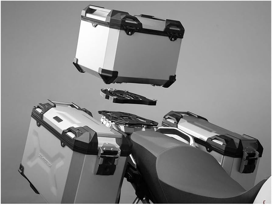 SW-MOTECH TRAX ADV Aluminium Topcase 38L, Schwarz.