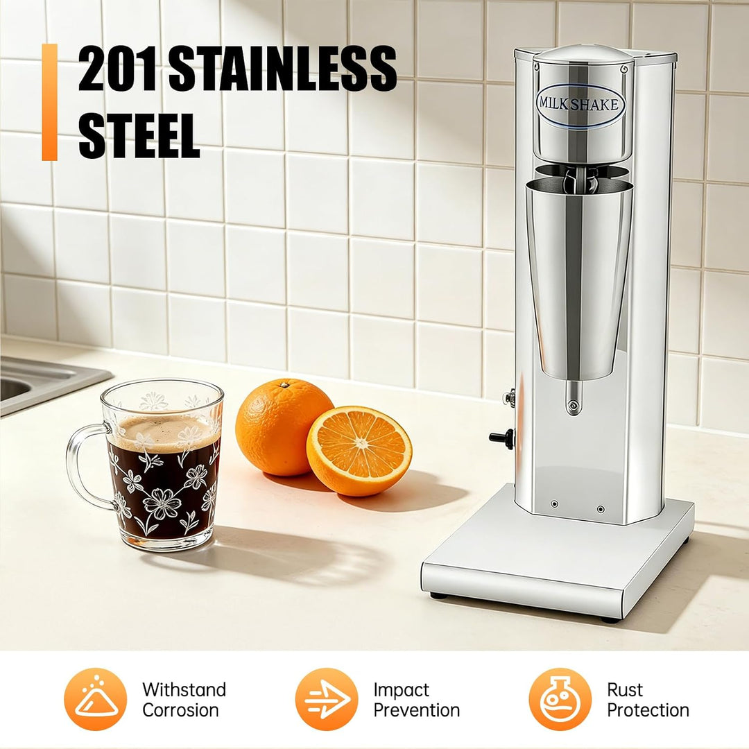 Milchshaker Standmixer Drink Mixer, Elektrischer Getränkemixer Mit 650ml Mischbecher, Shaker Mixer E