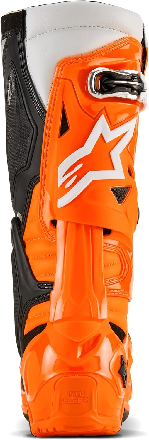 Alpinestars Motocross-Stiefel Tech 10 Enduro Orange Gr. 43 Orange Schwarz 43 EU, Orange Schwarz 43 E