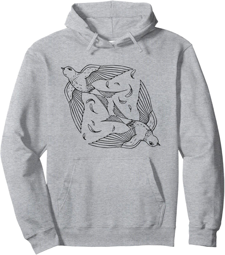 Schwalbe Vogel fliegend Pullover Hoodie